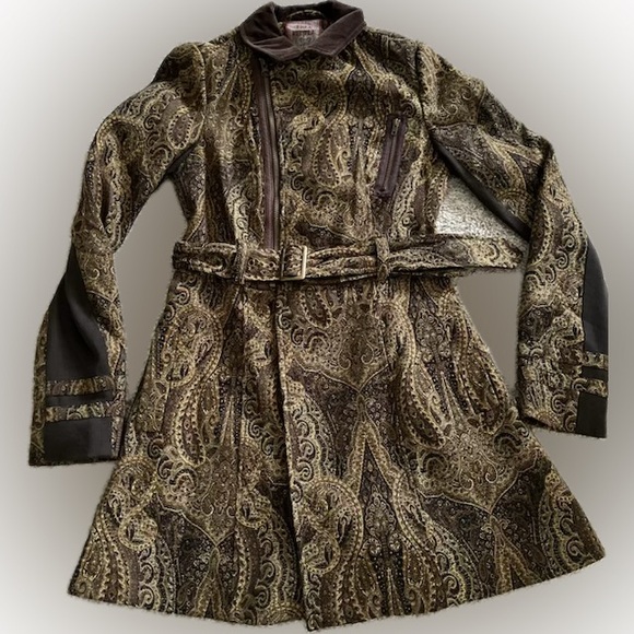 Free People Jackets & Blazers - Vintage FREE PEOPLE jacquard paisley jacket pea coat 🧥 unique